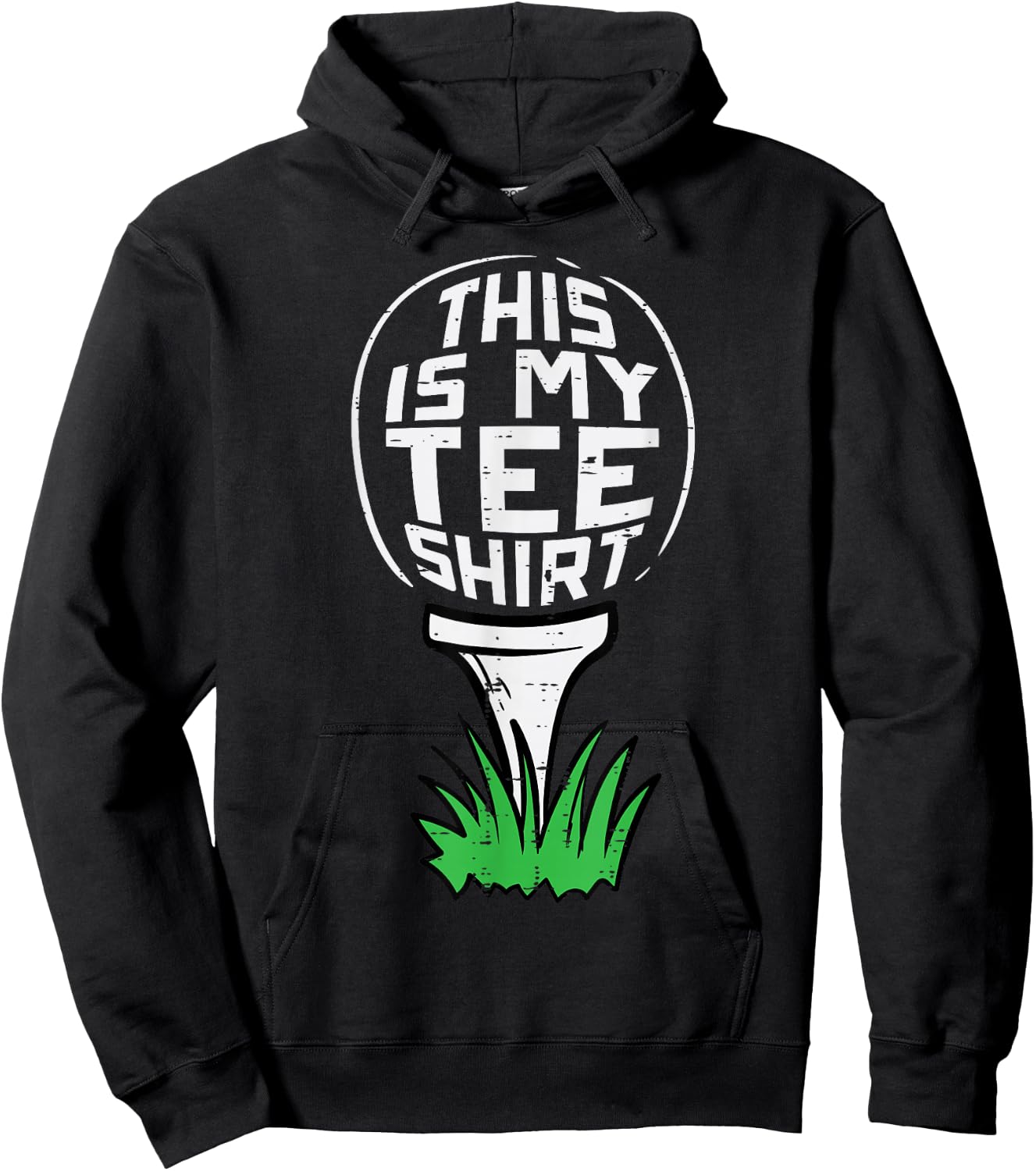 Golf This Is My Shirt Golfing Golfer Dad Men Women Kids Hoodie - Hoodie | Black