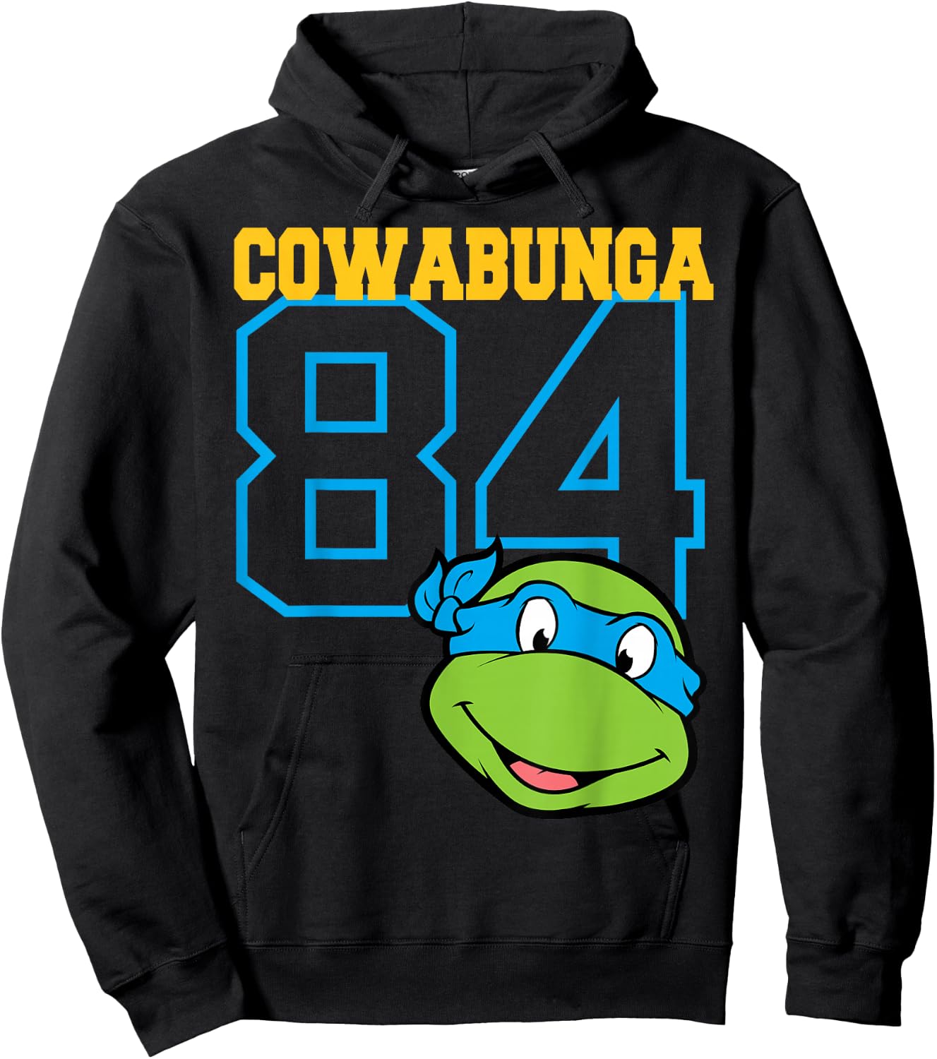 Teenage Mutant Ninja Turtles Leonardo Jersey Style Hoodie - Hoodie | Black