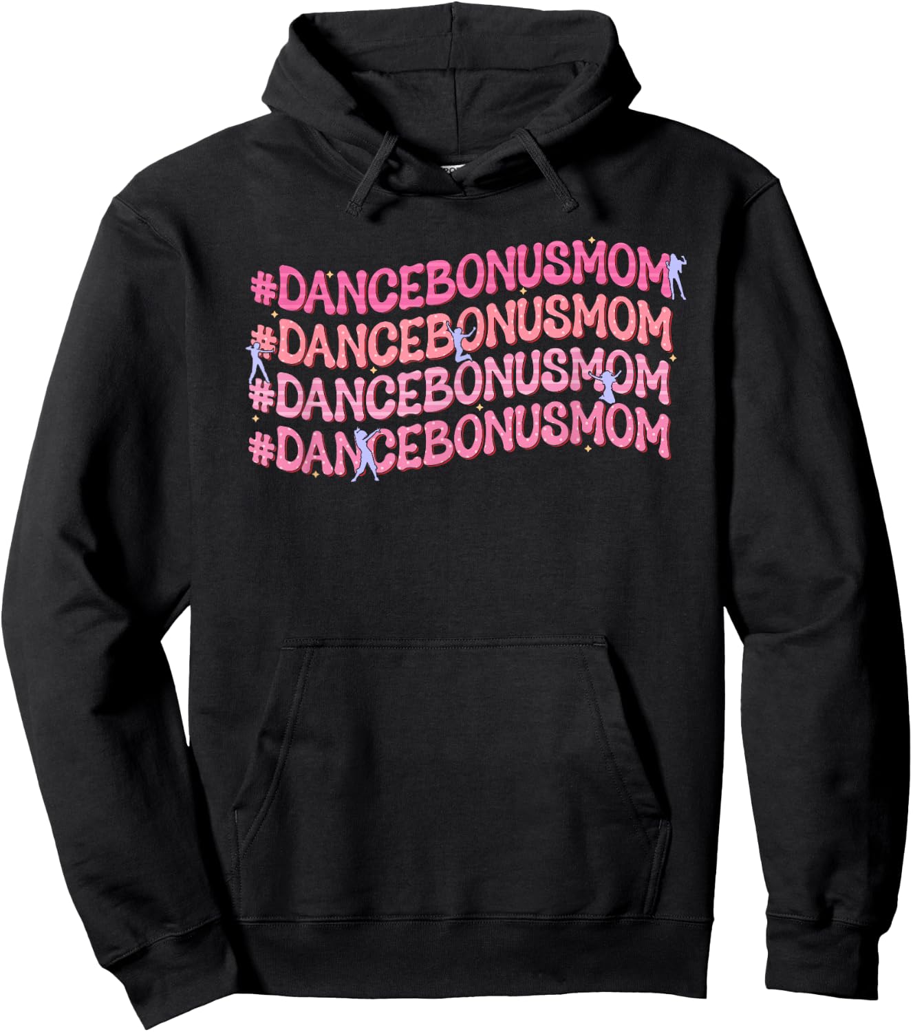 Dance Bonus Mom Repeat Dancer Dancing Stepmom Hoodie - Hoodie | Black