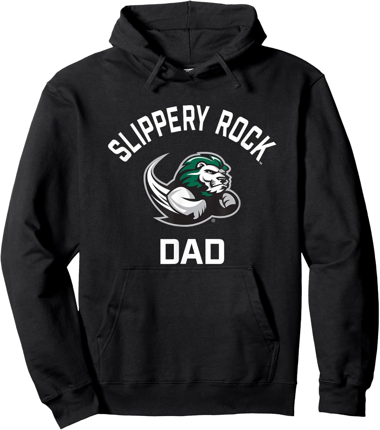 SRU Slippery Rock University Arched Dad Hoodie - Hoodie | Black