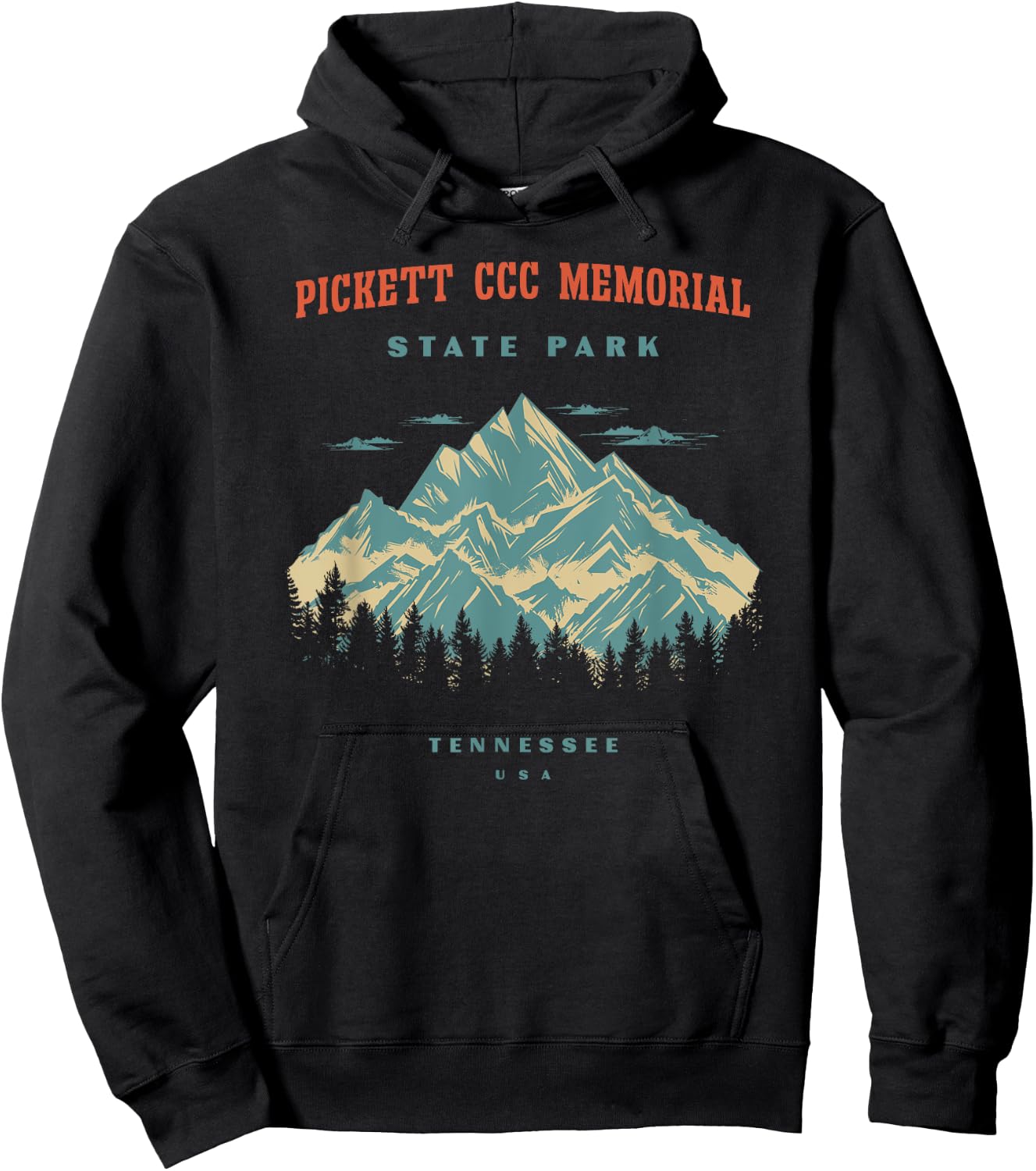 Pickett CCC Memorial State Park Tennessee Retro Vintage Hoodie - Hoodie | Black