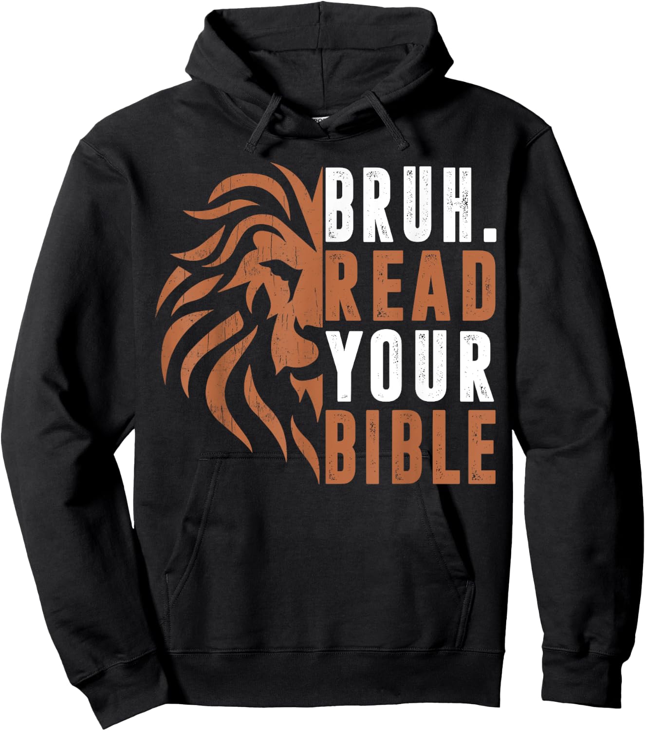 Men Bruh Read Your Bible Dad Boy Funny Christian Religious Hoodie - Hoodie | Black