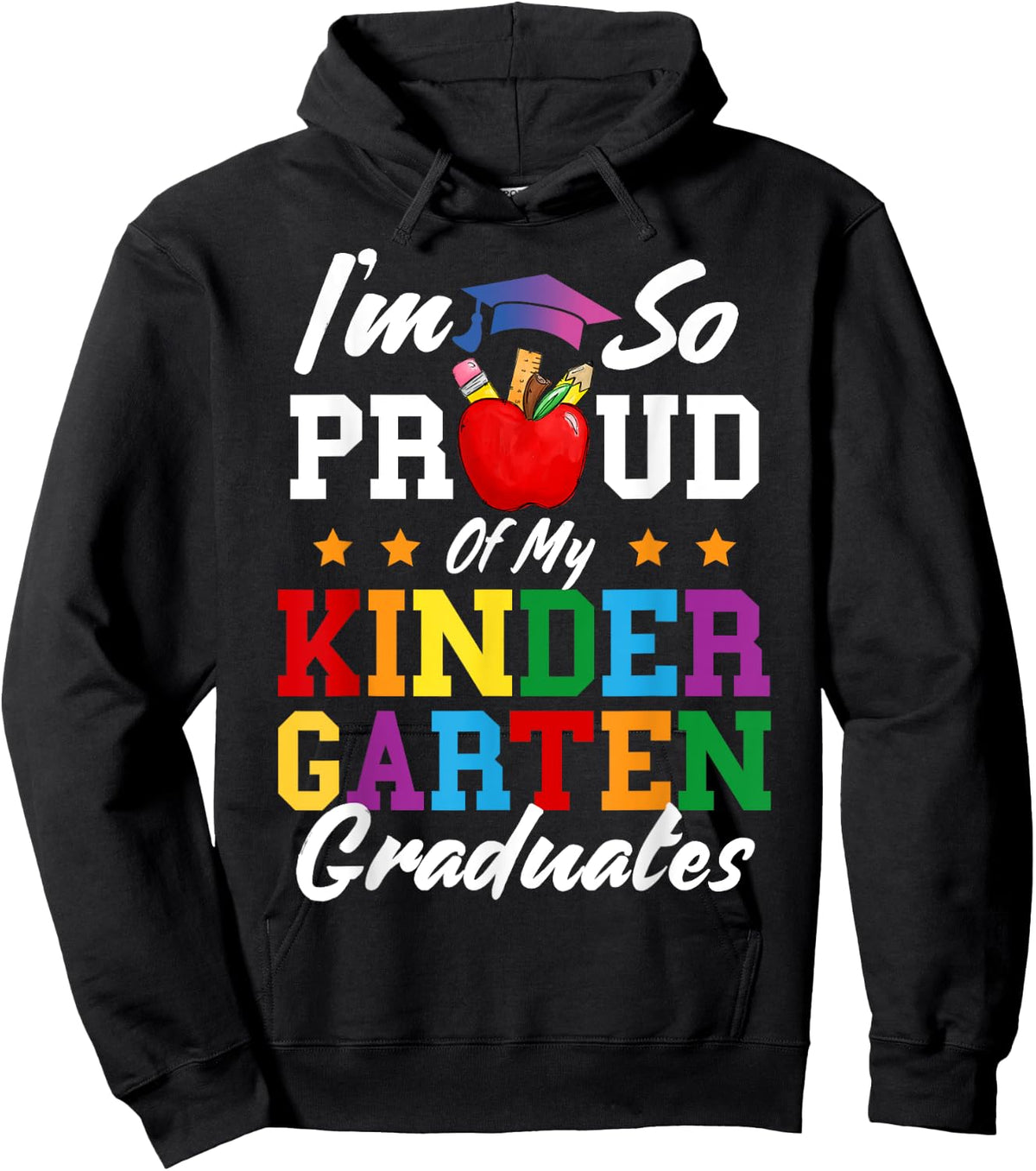 I'm So Proud Of My Kindergarten Graduates Teacher Graduation Hoodie - Hoodie | Black