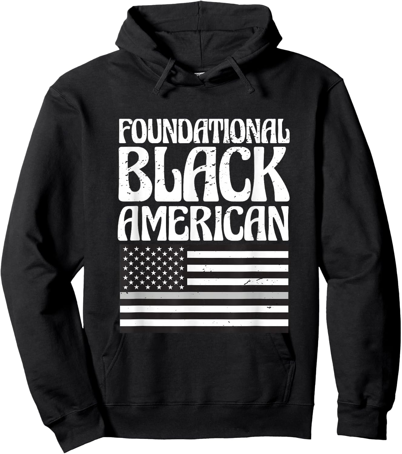 Black History Month Flag Foundational Black American Hoodie - Hoodie | Black