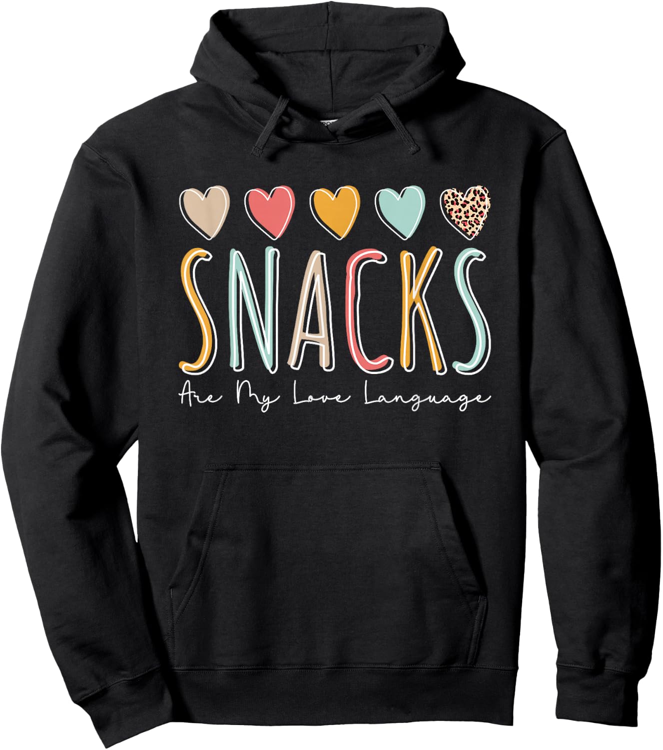 Snacks Are My Love Language Hoodie - Hoodie | Black