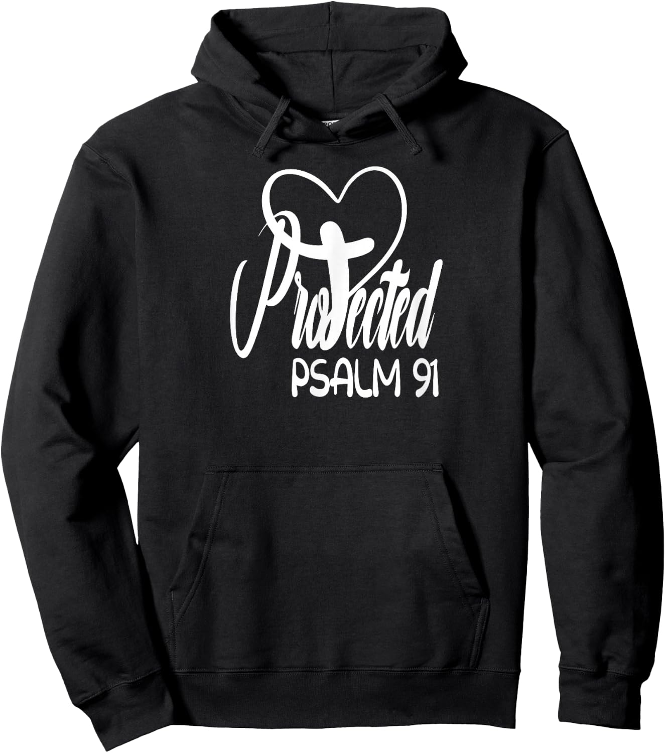 Christian belief Protected Religious Jesus loves Psalms 91 Hoodie - Hoodie | Black