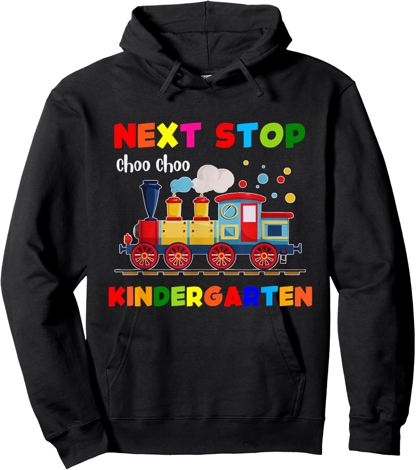 Next Stop Kindergarten Trains Preschool Graduate Hoodie - Hoodie | Black