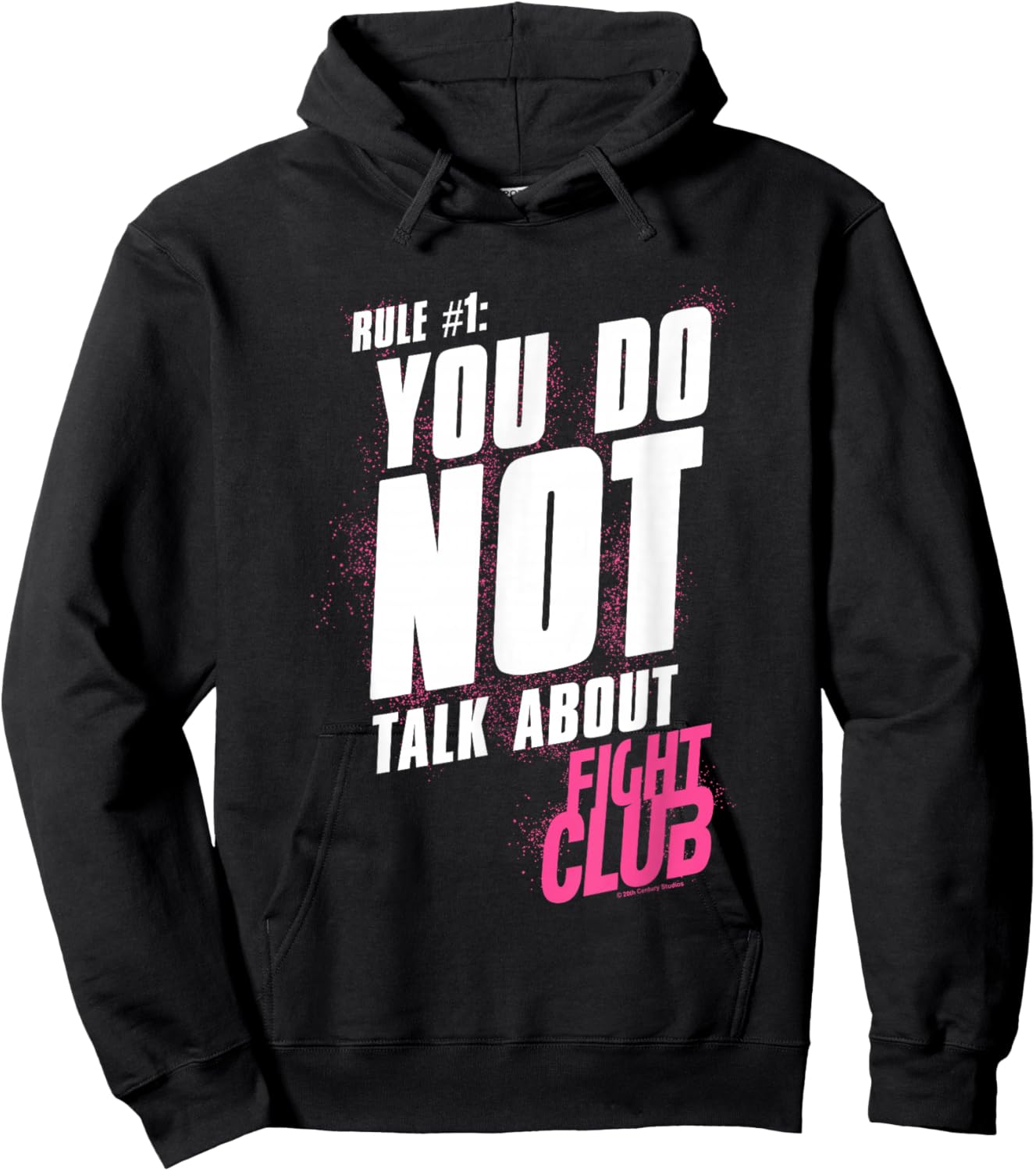 Fight Club Rule #1 You Do Not Talk About Fight Club Retro V2 Hoodie - Hoodie | Black