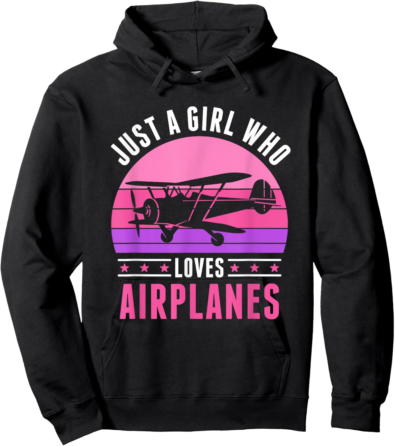 Just a Girl who Loves Airplanes Women Hoodie - Hoodie | Black
