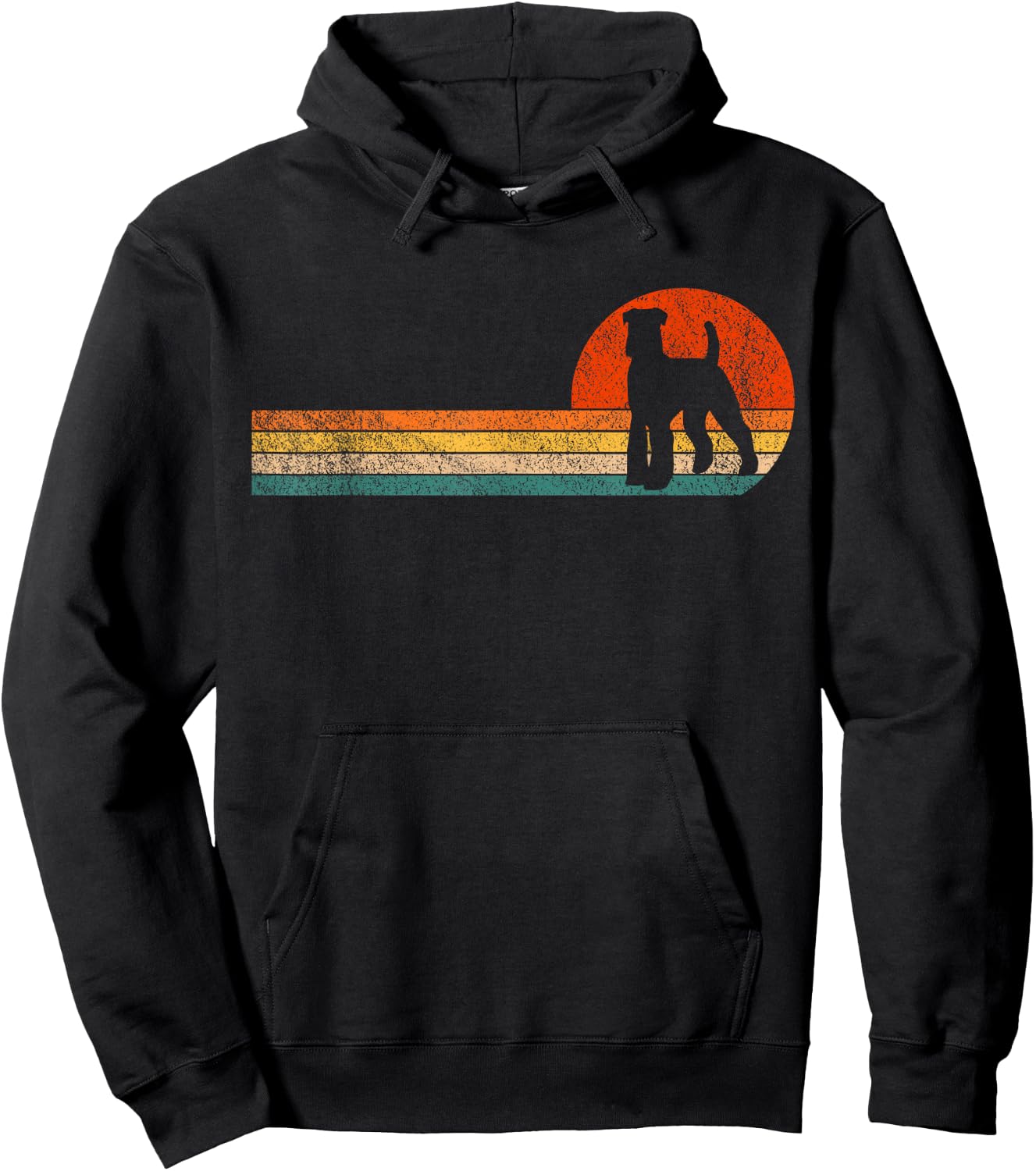 Schnauzer Dog Owner Schnauzer Mom Schnauzer Dad Retro Hoodie - Hoodie | Black