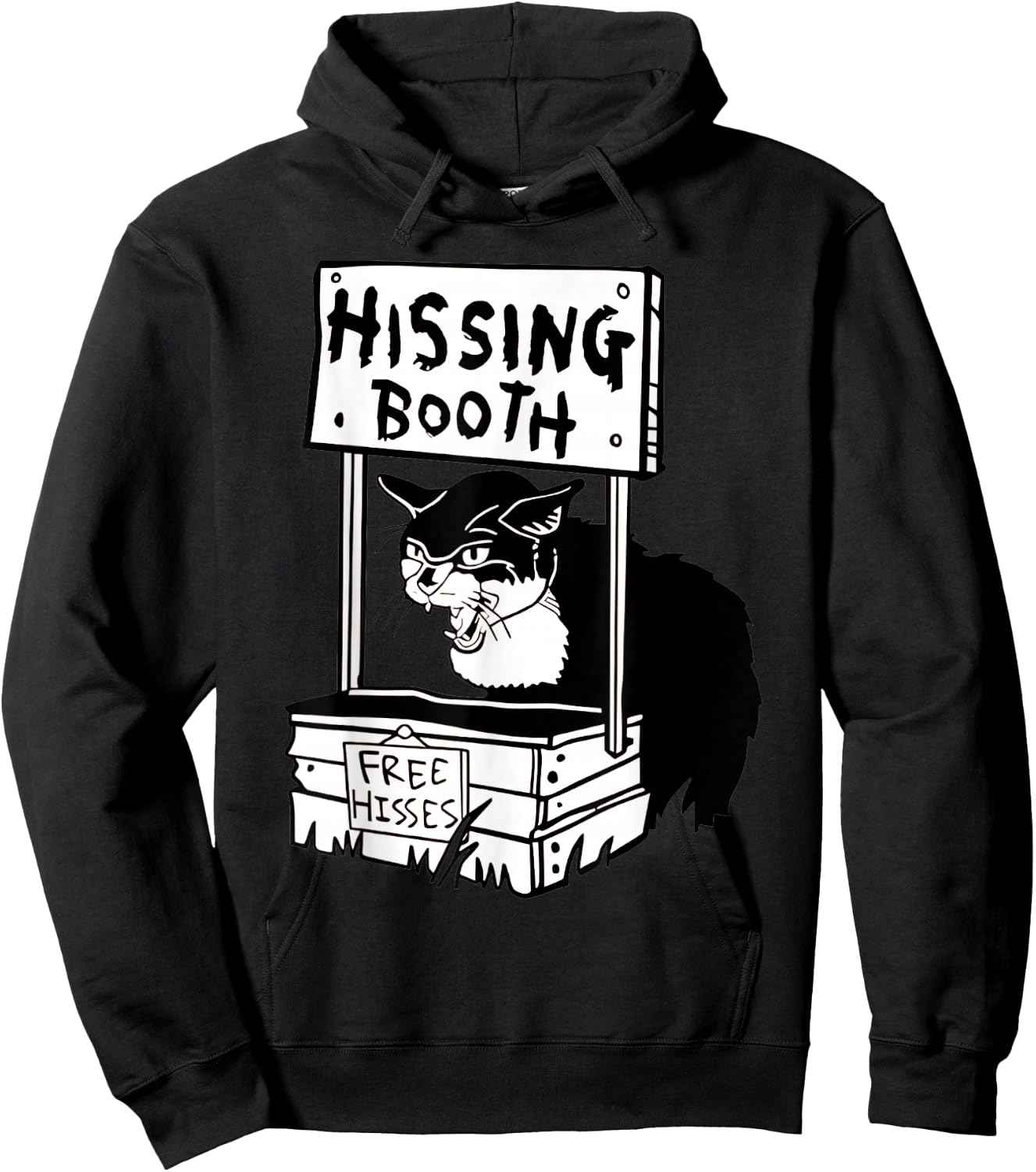 Hissing Booth cat Hoodie - Hoodie | Black