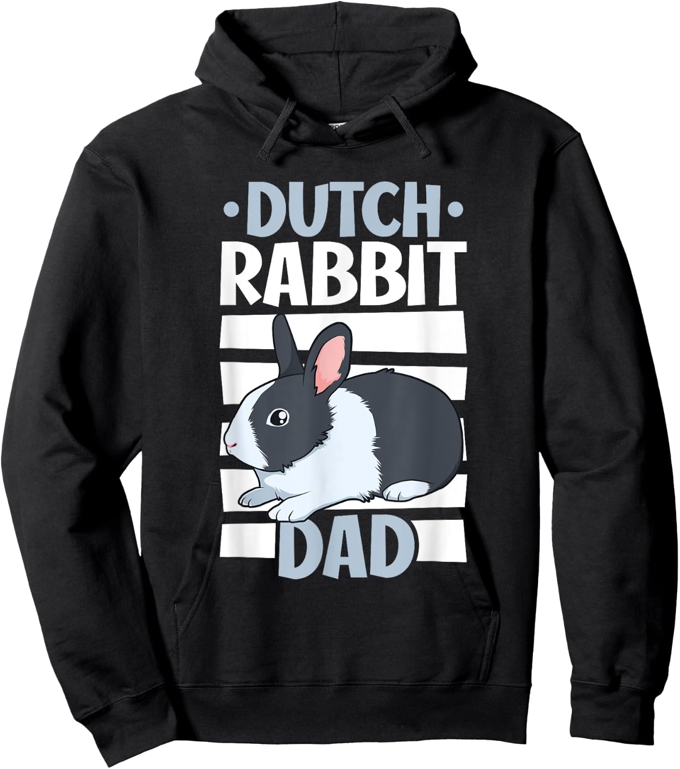 Dutch Rabbit Dad Hoodie - Hoodie | Black