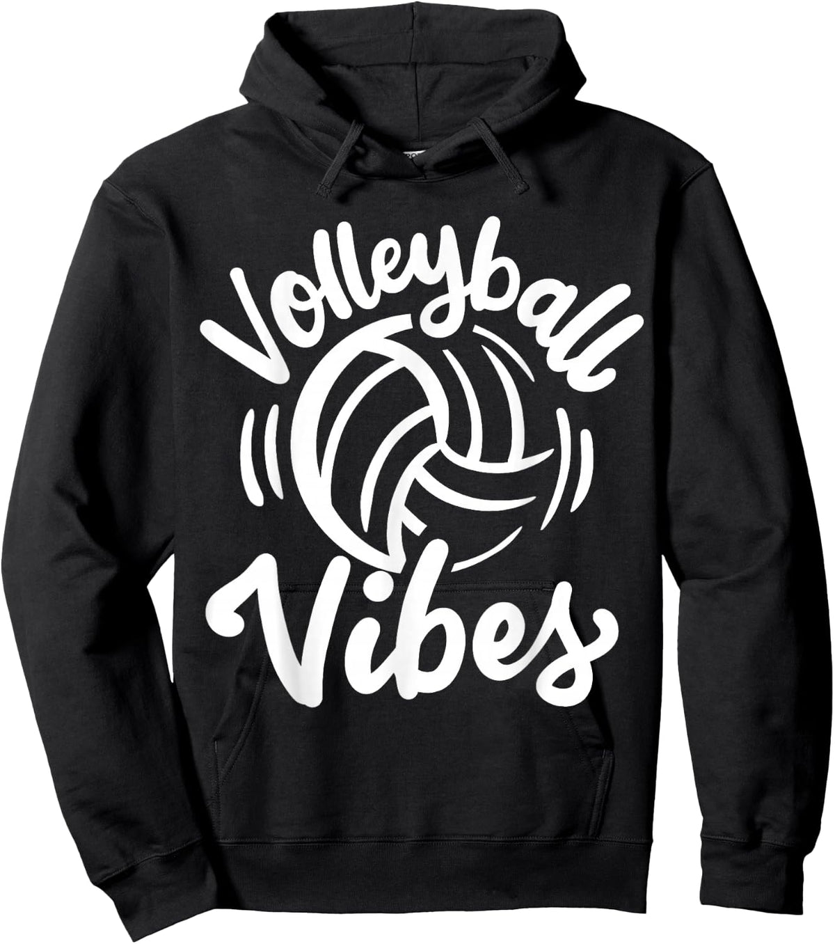 Volleyball Vibes for Girls Women Hoodie - Hoodie | Black