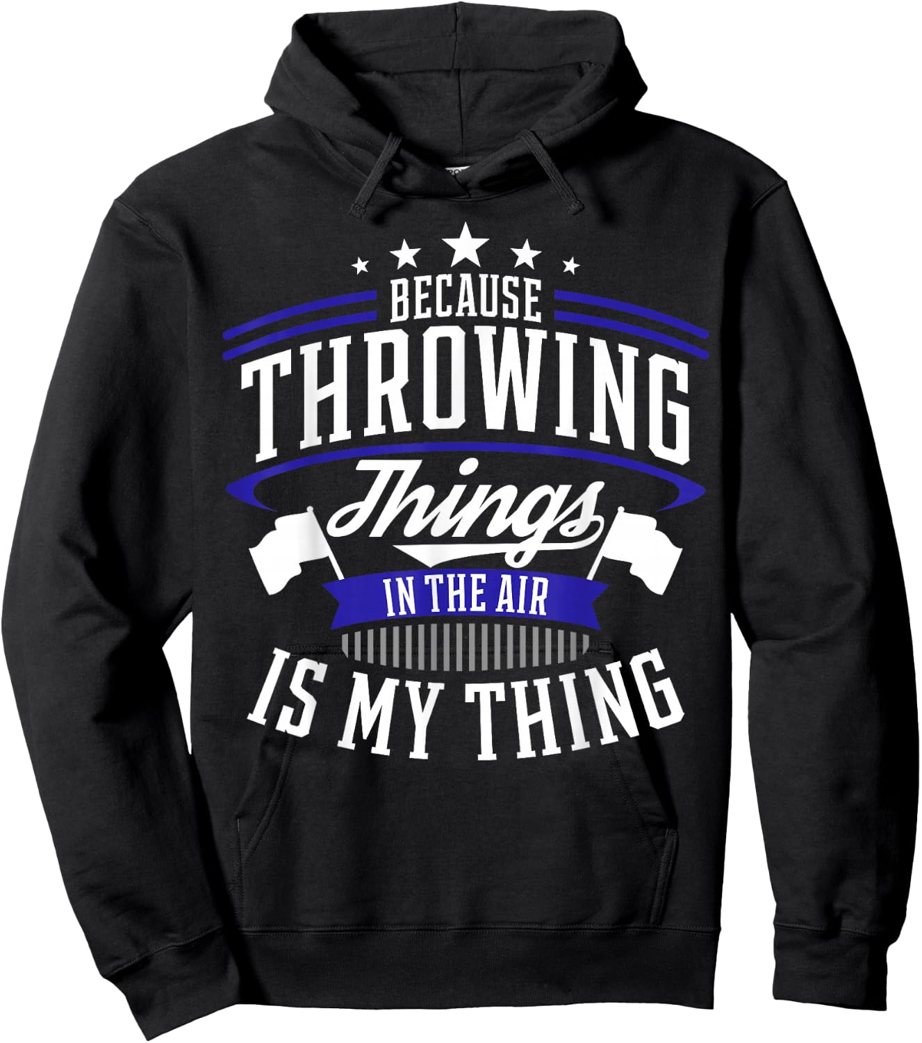 Winter Guard Color Guard Gift design Throwing Things Joke Hoodie - Hoodie | Black