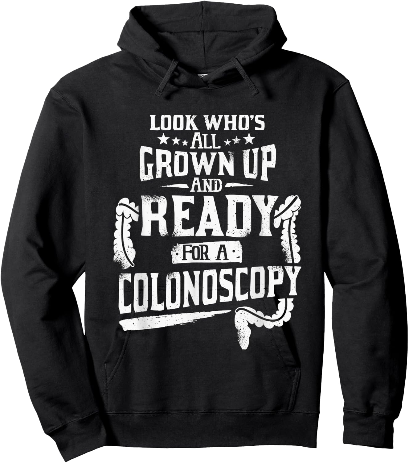 Modern Medical Colonoscopy Gag Gift Funny Colonoscopy Gift Colonoscopy Prep , Small, Black Hoodie - Hoodie | Black