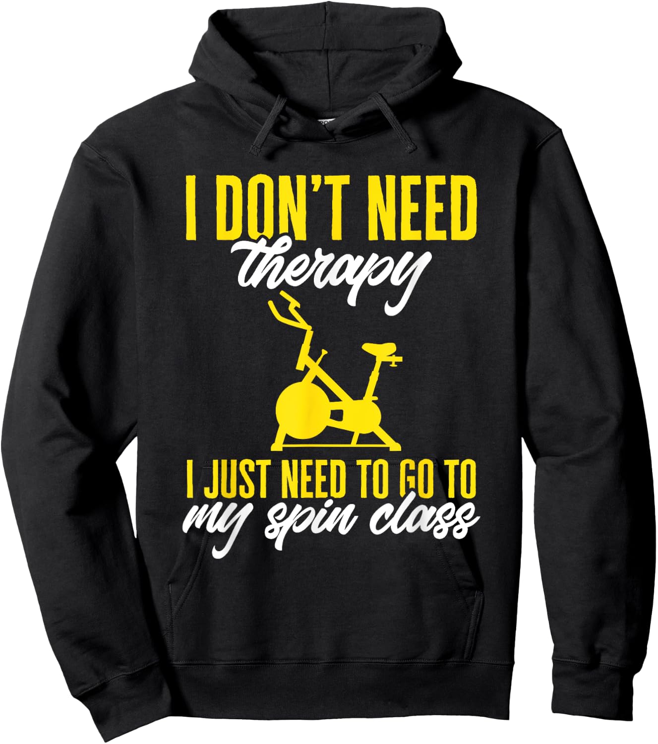 Indoor Cycling Spinning Spin Class Workout Hoodie - Hoodie | Black