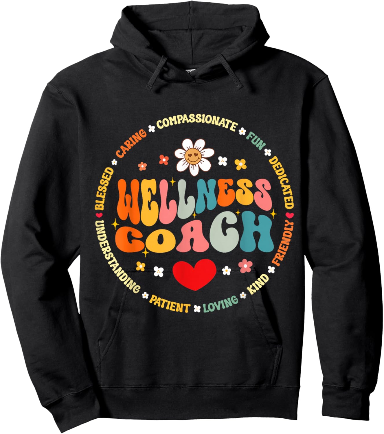 Cute Nutritionist Health And Wellness Coach Health Teacher Hoodie - Hoodie | Black