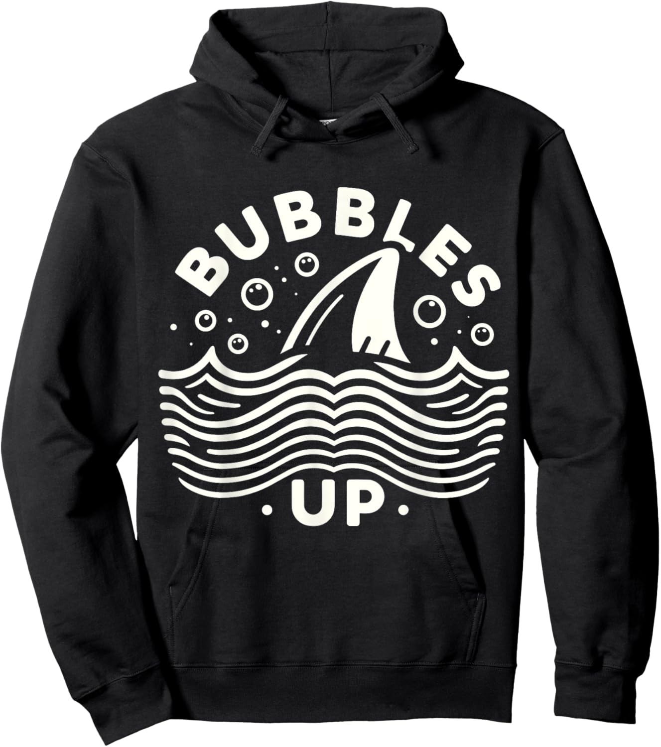 Bubbles Up Shark lover Hoodie - Hoodie | Black