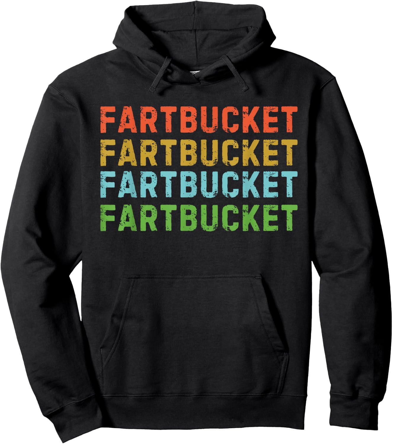 Fartbucket Fart Bucket Funny Fart Joke Farting Joke Meme Pun Hoodie - Hoodie | Black