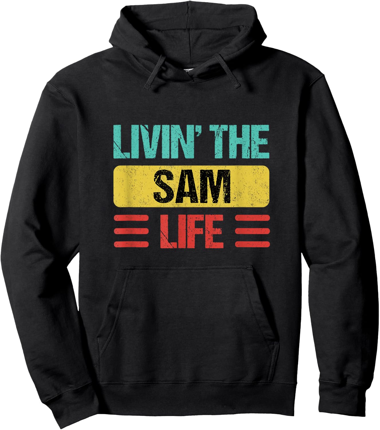 Sam Name Hoodie - Hoodie | Black