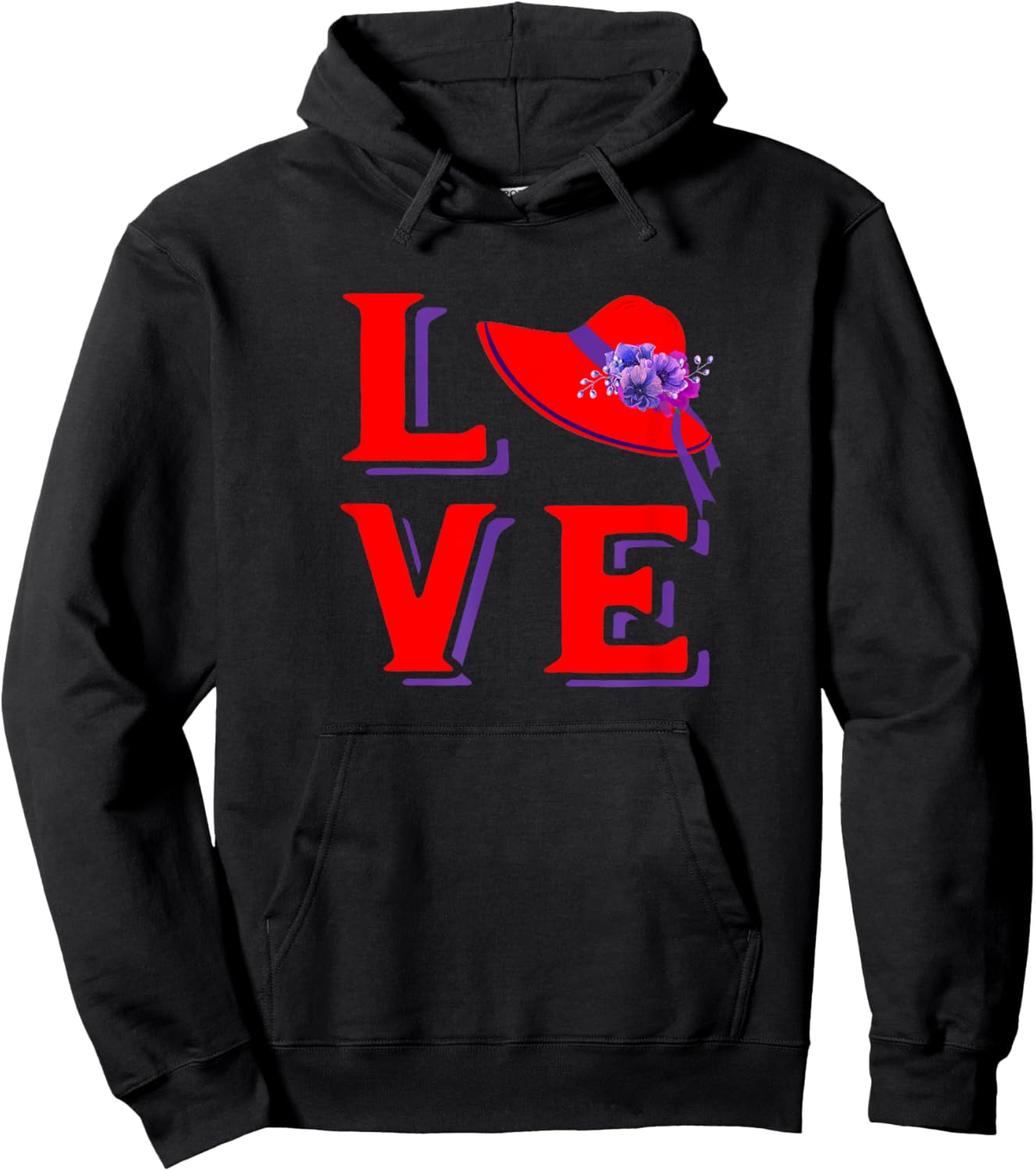 Red Hat Love Vintage Hoodie - Hoodie | Black