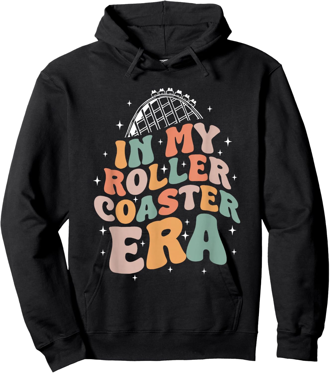 In My Roller Coaster Era Amusement Fun Park Hoodie - Hoodie | Black