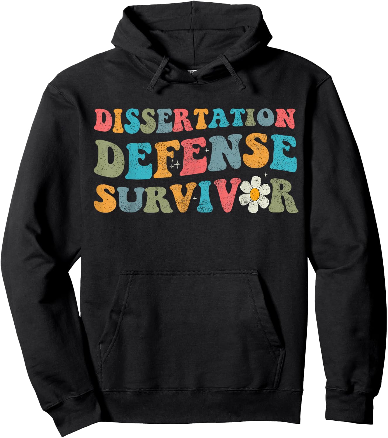 Dissertation Defense Survivor Dissertation Phd Graduation La Hoodie - Hoodie | Black