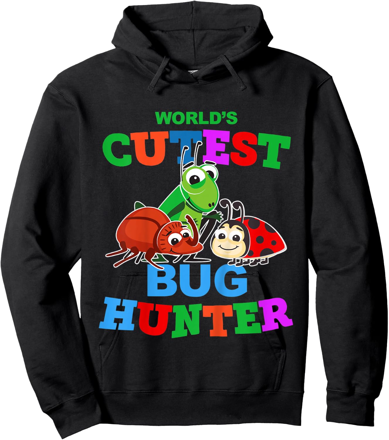 Kids World's Cutest Bug Hunter Bug Catcher Hoodie - Hoodie | Black