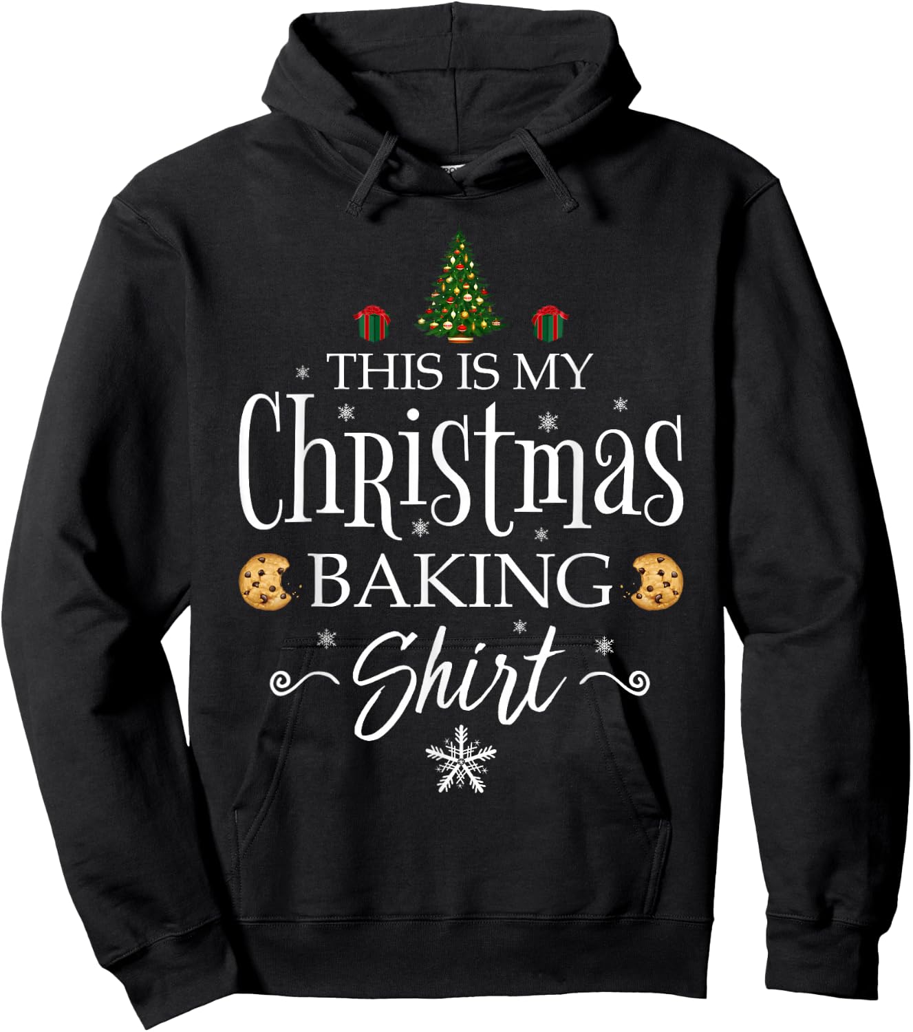 This Is My Christmas Baking Shirt Funny Baker Gift Hoodie - Hoodie | Black