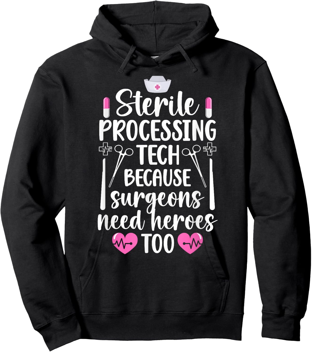 Sterile Processing Tech Best Sterile Processing Technician Hoodie - Hoodie | Black