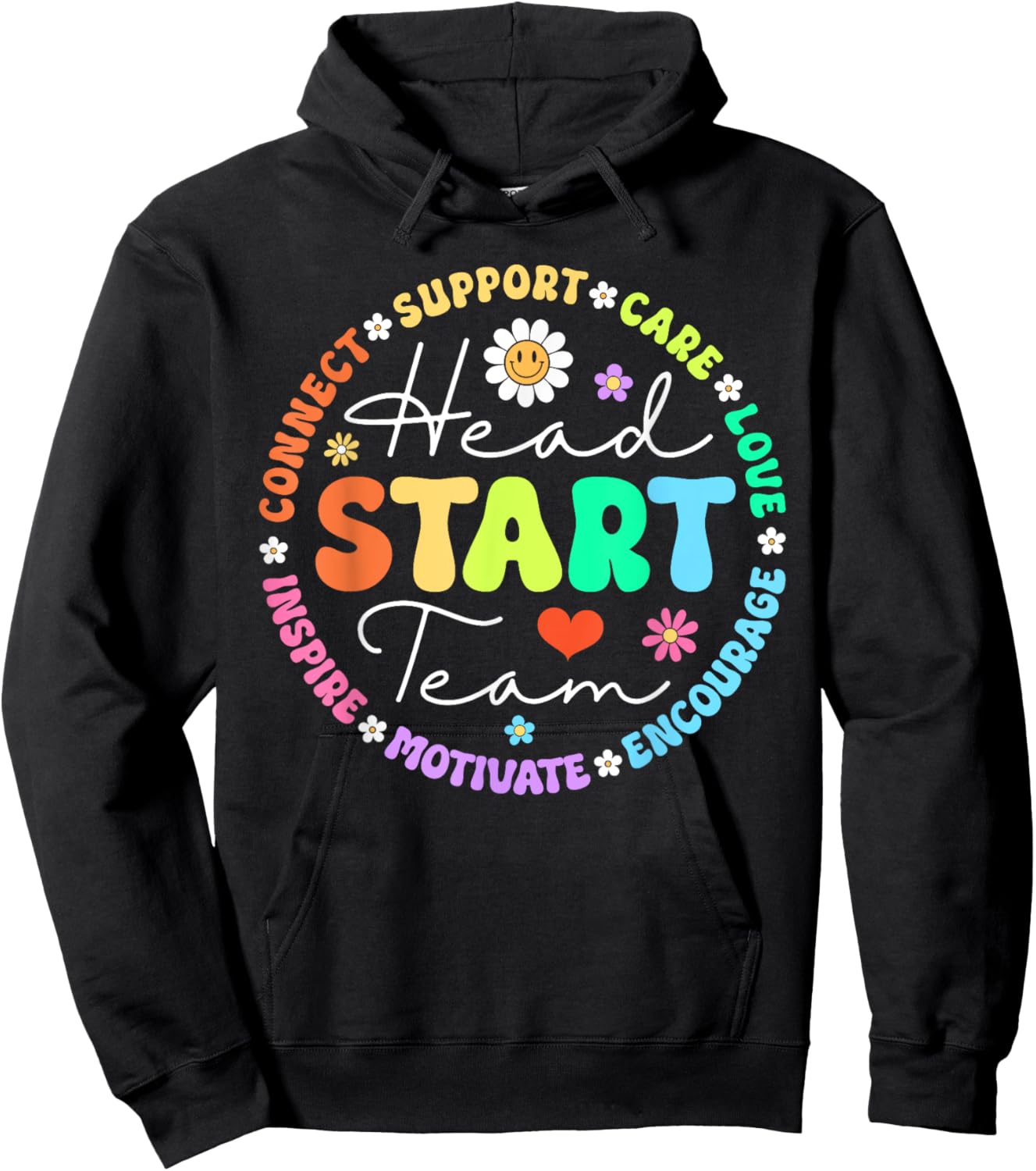 Head Start Team Homeschool Teacher Headstart Back To School Women Girls Kids Hoodie - Hoodie | Black