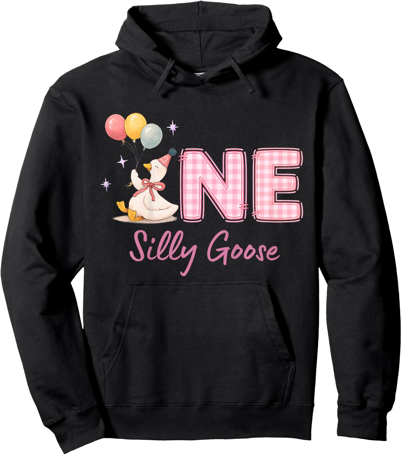 One Silly Goose 1st Birthday Hoodie - Hoodie | Black