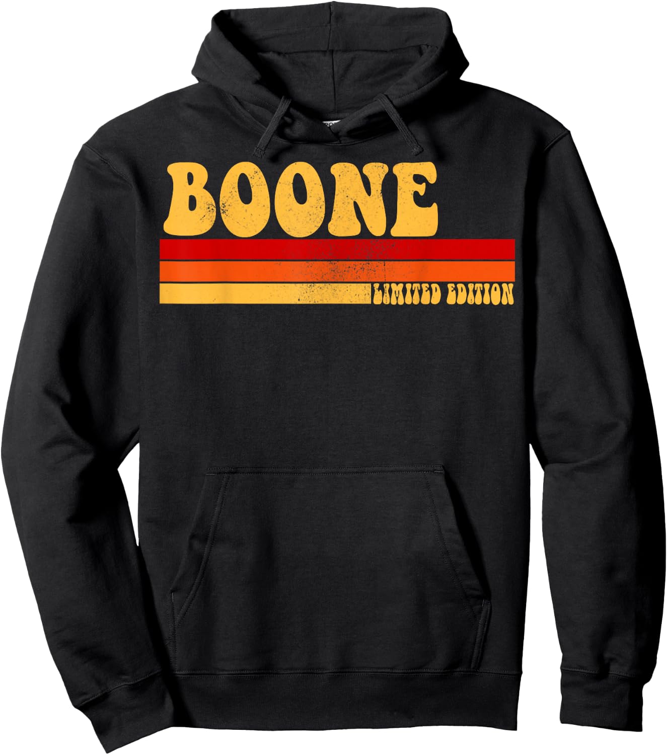 BOONE Name Personalized Idea Men Retro Vintage BOONE Hoodie - Hoodie | Black