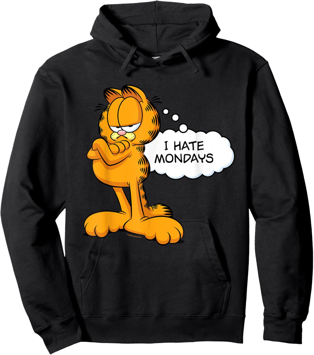 Garfield I Hate Mondays Hoodie - Hoodie | Black
