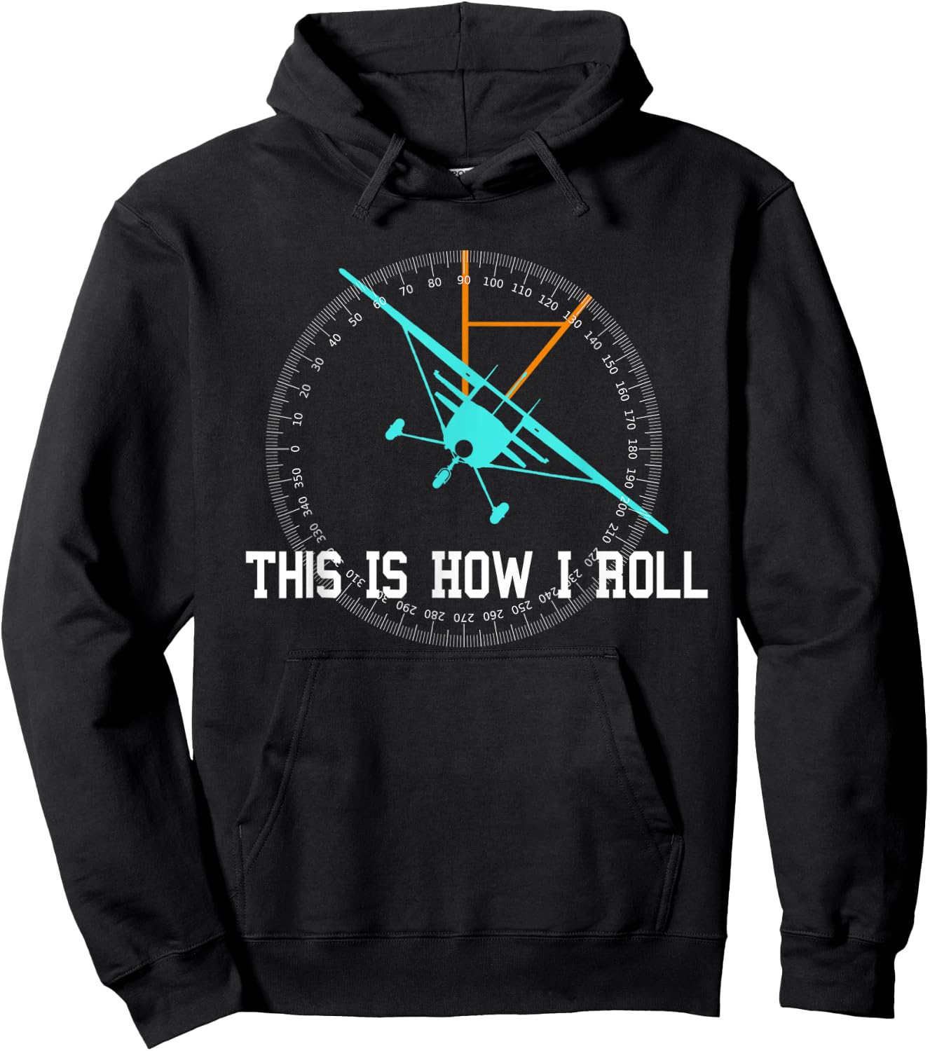 This is How We Roll Pilot Shirt Funny Airplane Aircraft Hoodie - Hoodie | Black