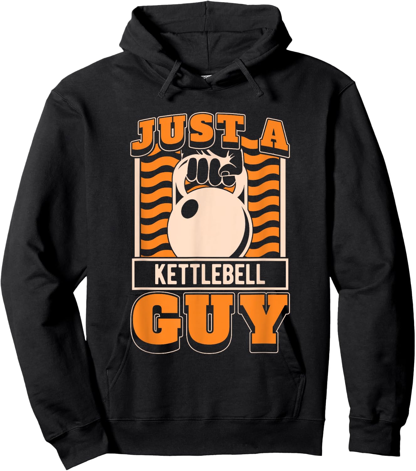 Kettlebell Gifts & Accessories Men's Gym Workout Black Short Sleeve - Just A Kettlebell Guy Hoodie - Hoodie | Black