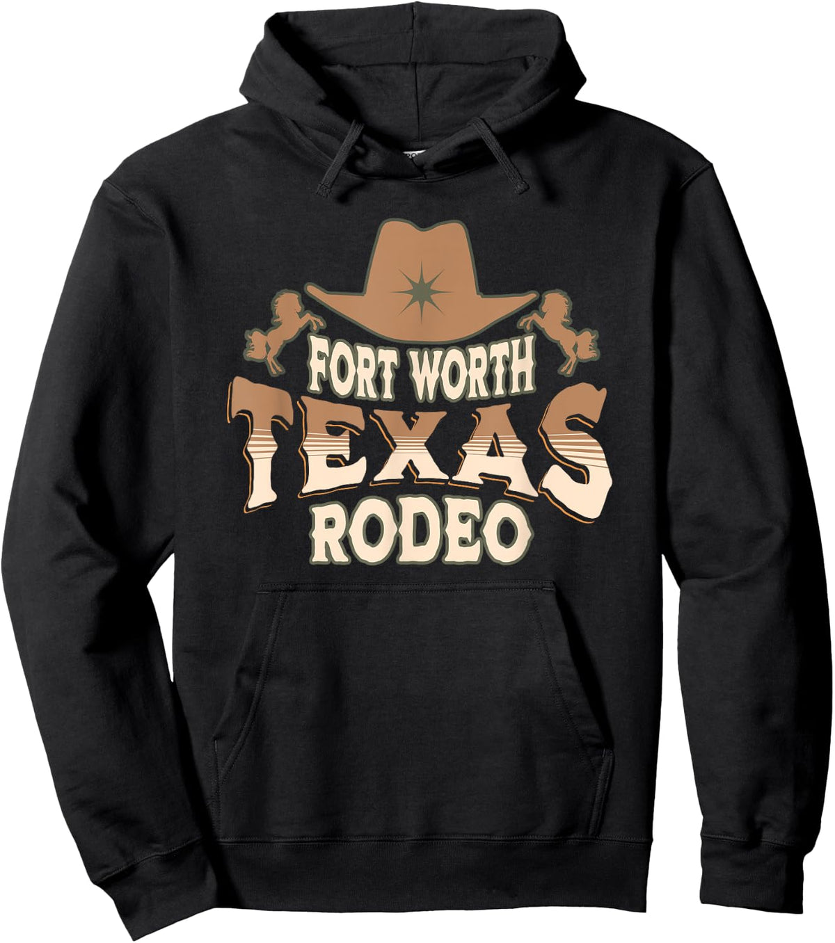 Fort Worth Texas Rodeo Hoodie - Hoodie | Black
