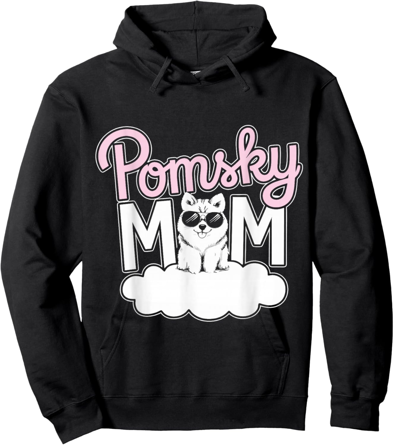 Cute Pomsky Mom Pomsky Dog Owner Mother Of Pomskies Hoodie - Hoodie | Black
