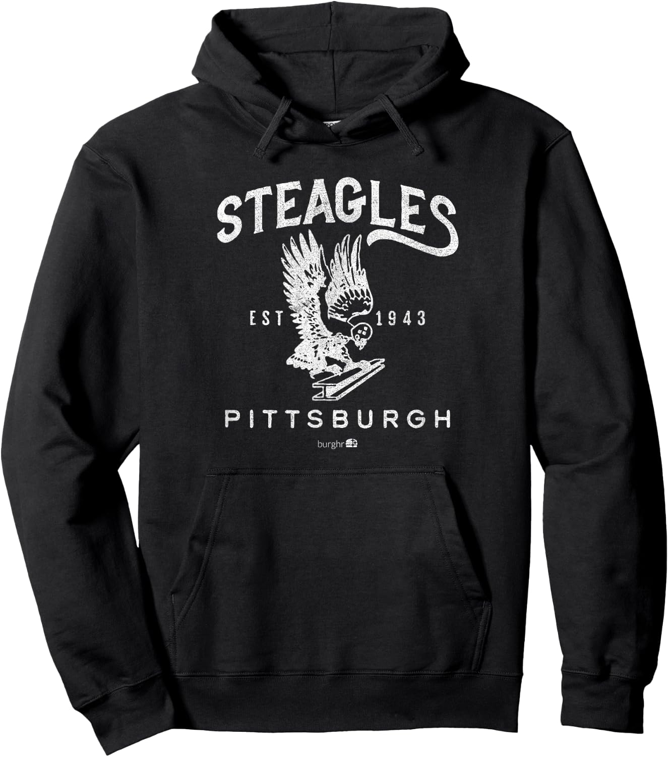 Burghr Steagles | 1943 , Small, Black Hoodie - Hoodie | Black