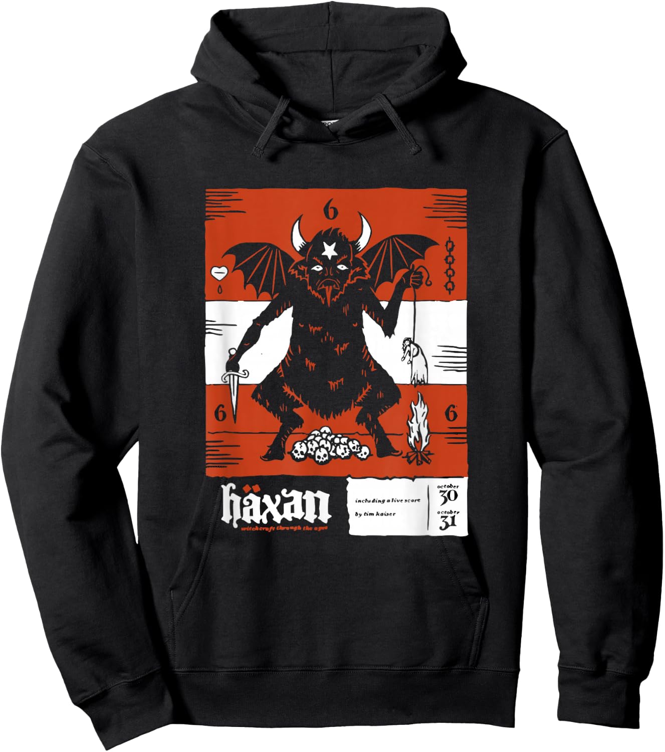 Häxan (1922) Movie Poster Devil Satan Sabbath Silent Film Hoodie - Hoodie | Black