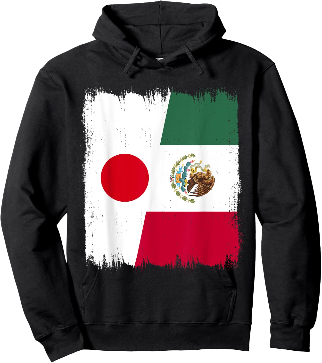 Japan Mexico Flag Japanese Mexican Roots Hoodie - Hoodie | Black