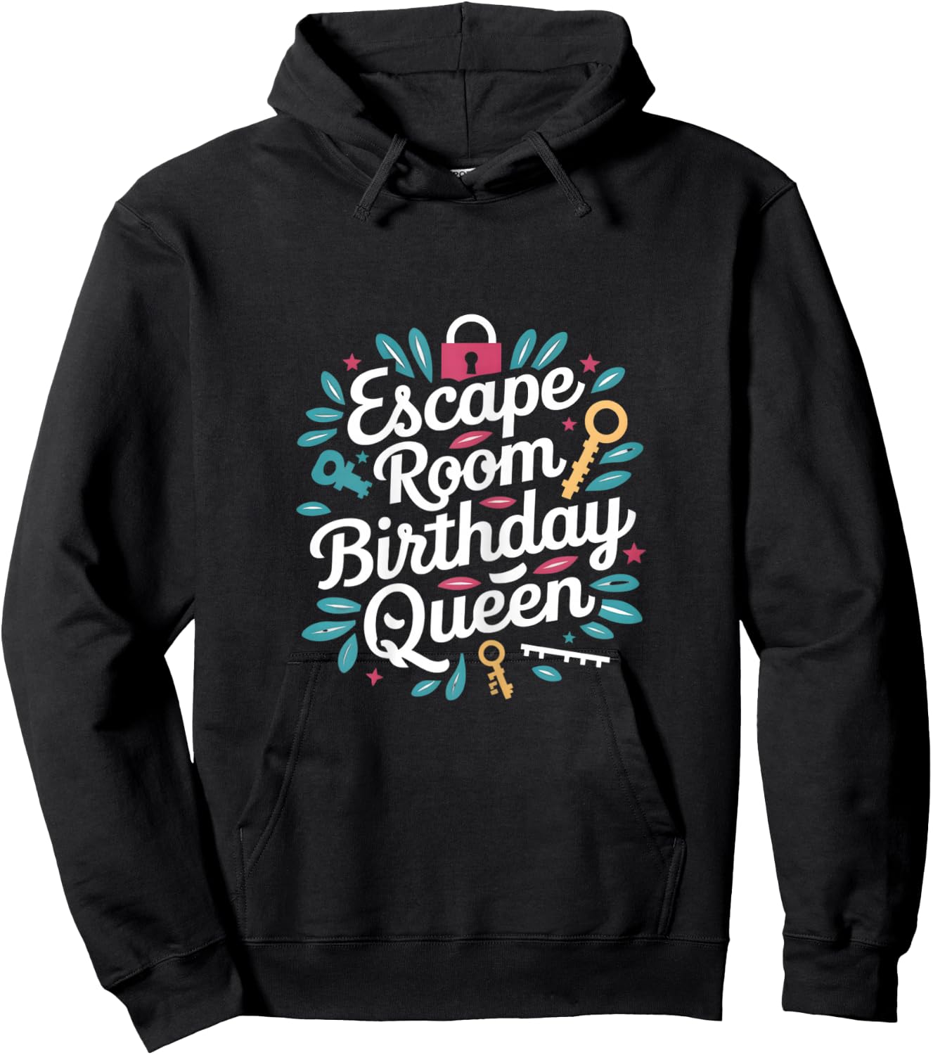 Exit Game Escape Room Escape Room Birthday Queen Hoodie - Hoodie | Black