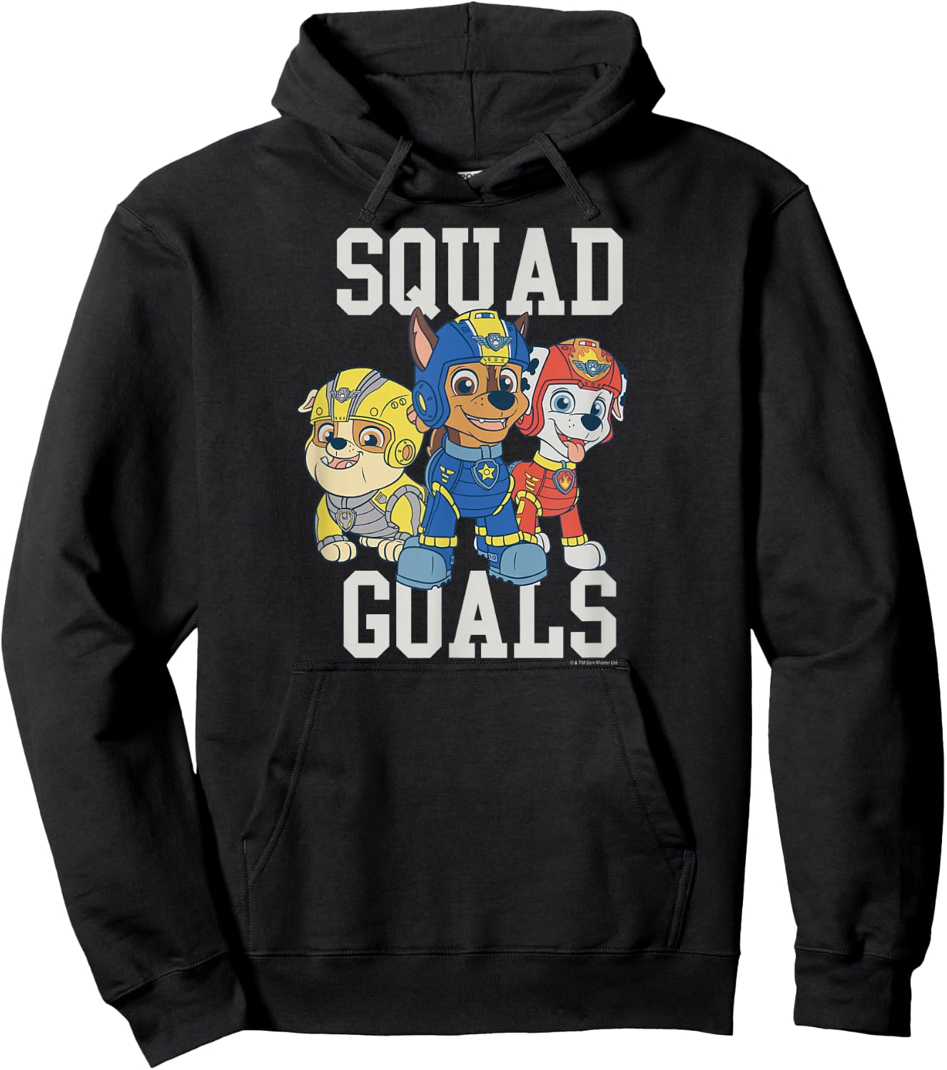 Paw Patrol Series - Chase Rubble Marshall Squad Goals Hoodie - Hoodie | Black