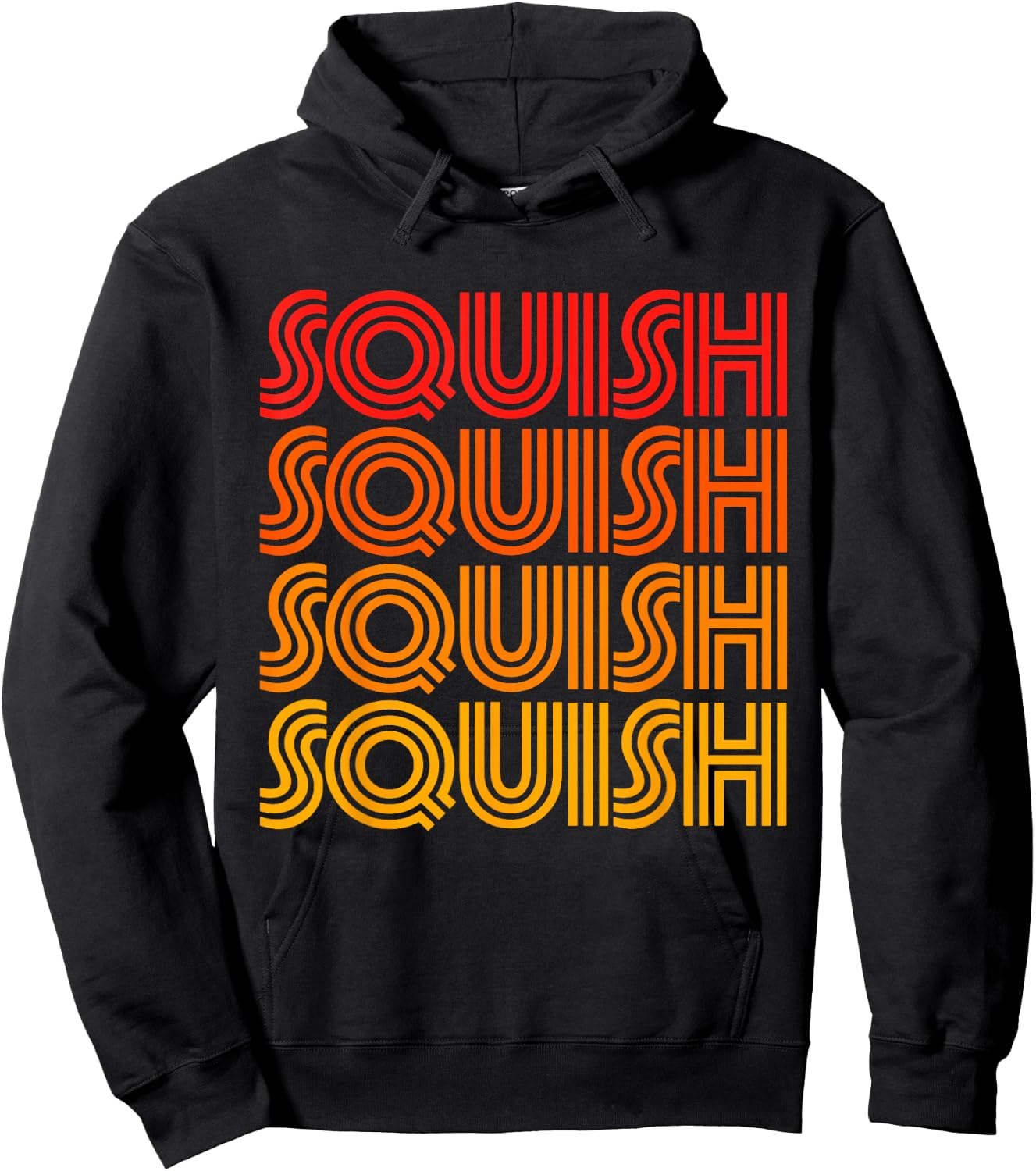 Squish Funny Cute Hug Gross Wet Noise Favorite Word Fan Love Hoodie - Hoodie | Black