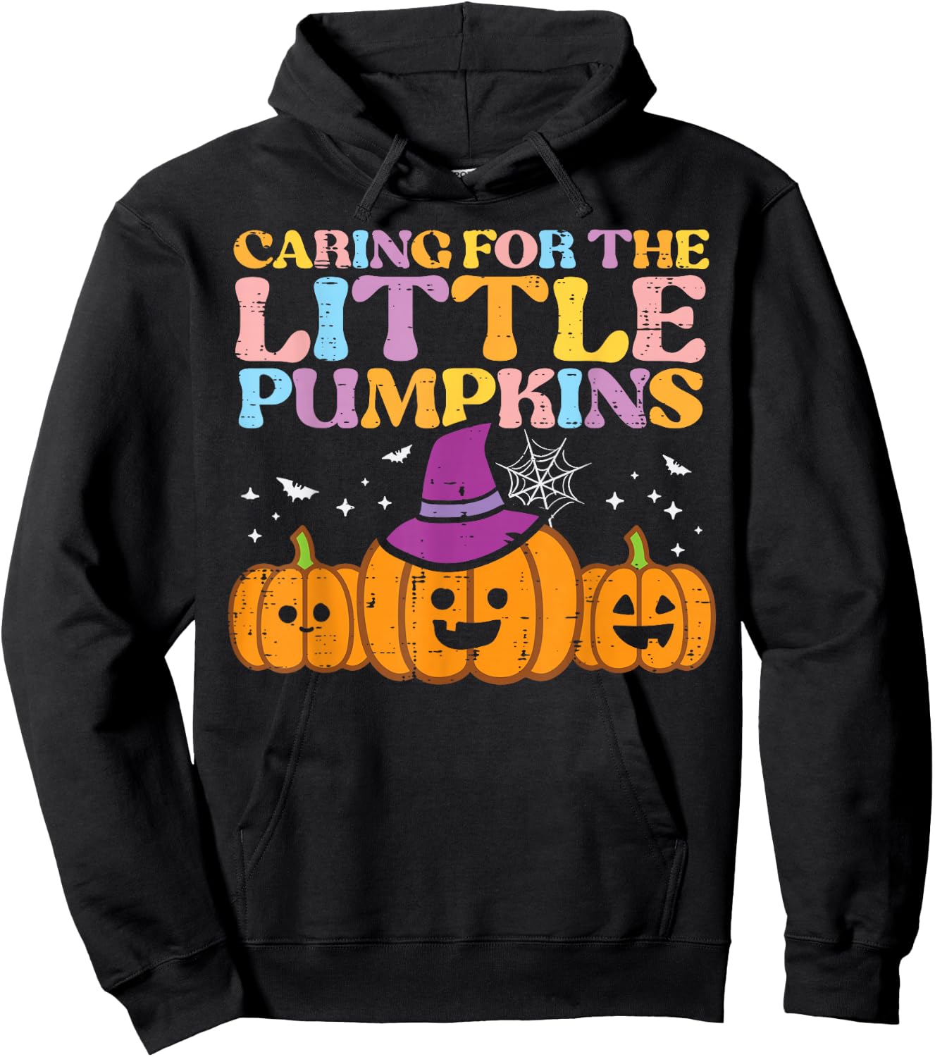 Halloween Nurse Caring Little Pumpkins Nicu Costume Women Hoodie - Hoodie | Black