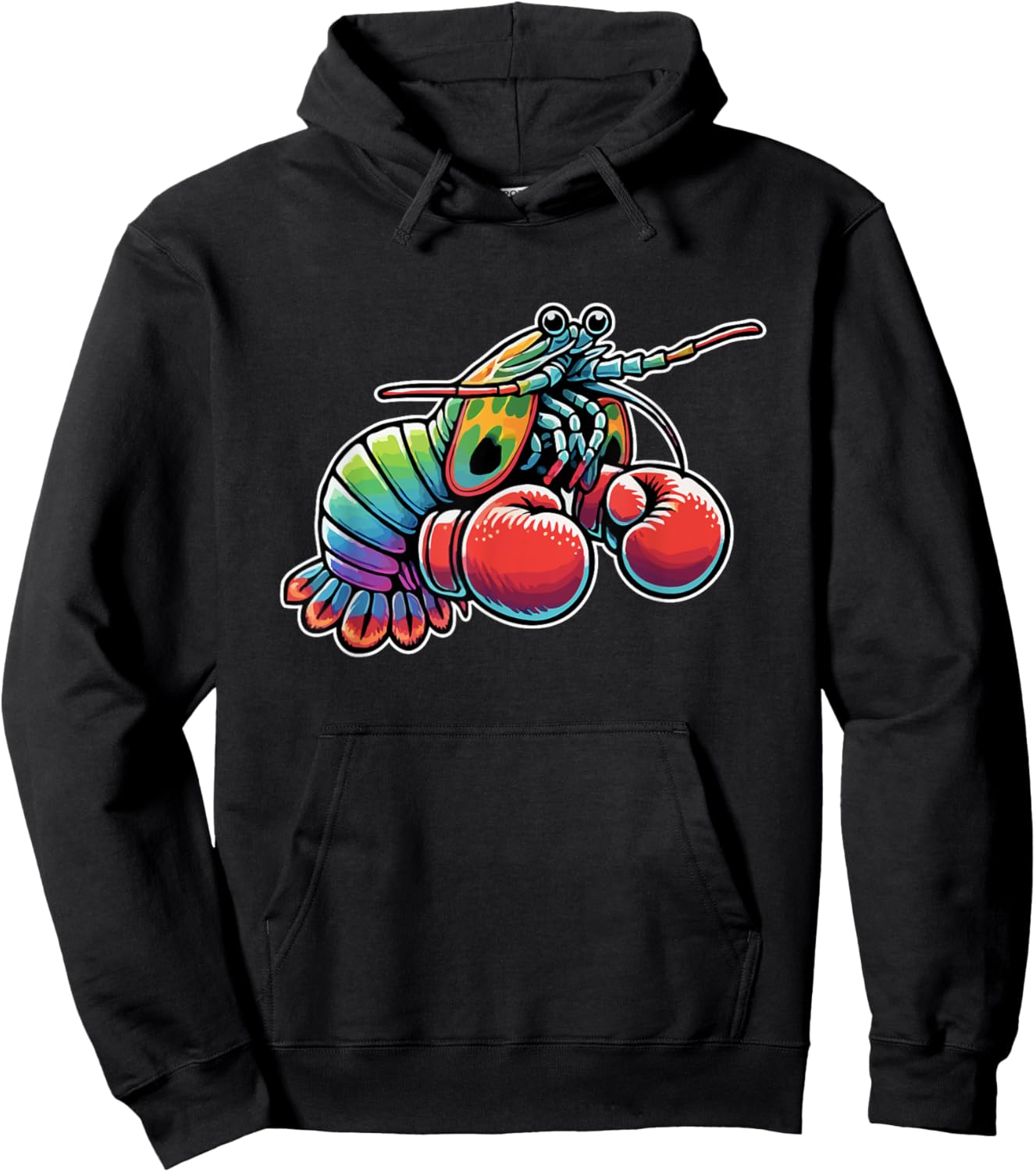 Mantis Shrimp Peacock Mantis Shrimp Hoodie - Hoodie | Black