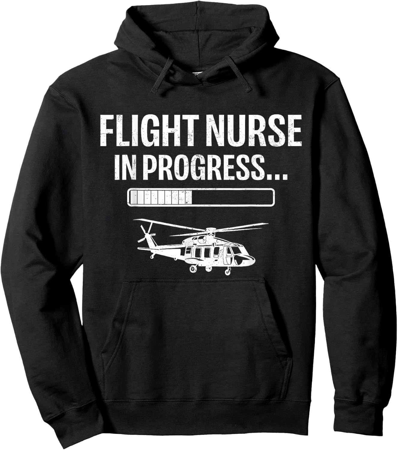 Flight Nursing School Student Future Flight Nurse - -Adults - Black - Small - Short Sleeve Hoodie - Hoodie | Black
