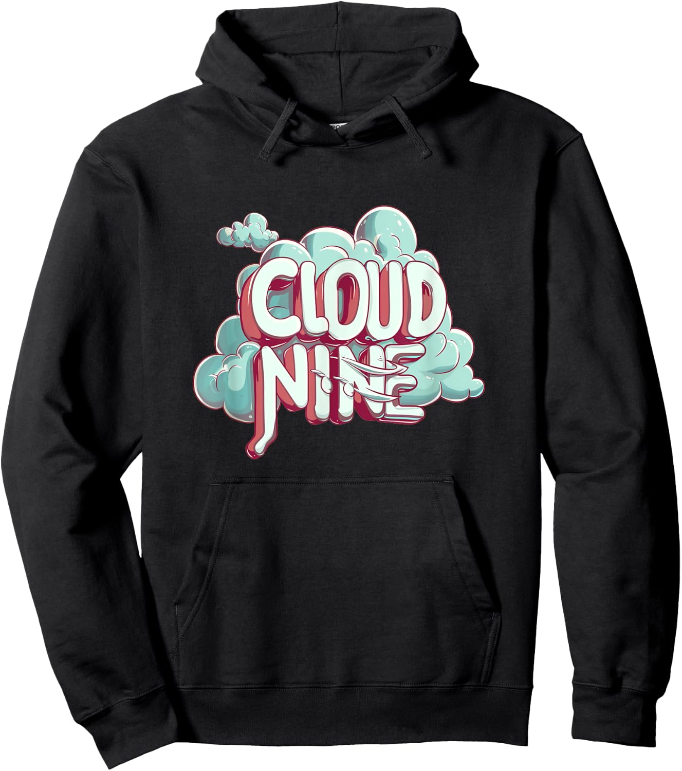 Happy on cloud nine Statement for Boys and Girls Hoodie - Hoodie | Black