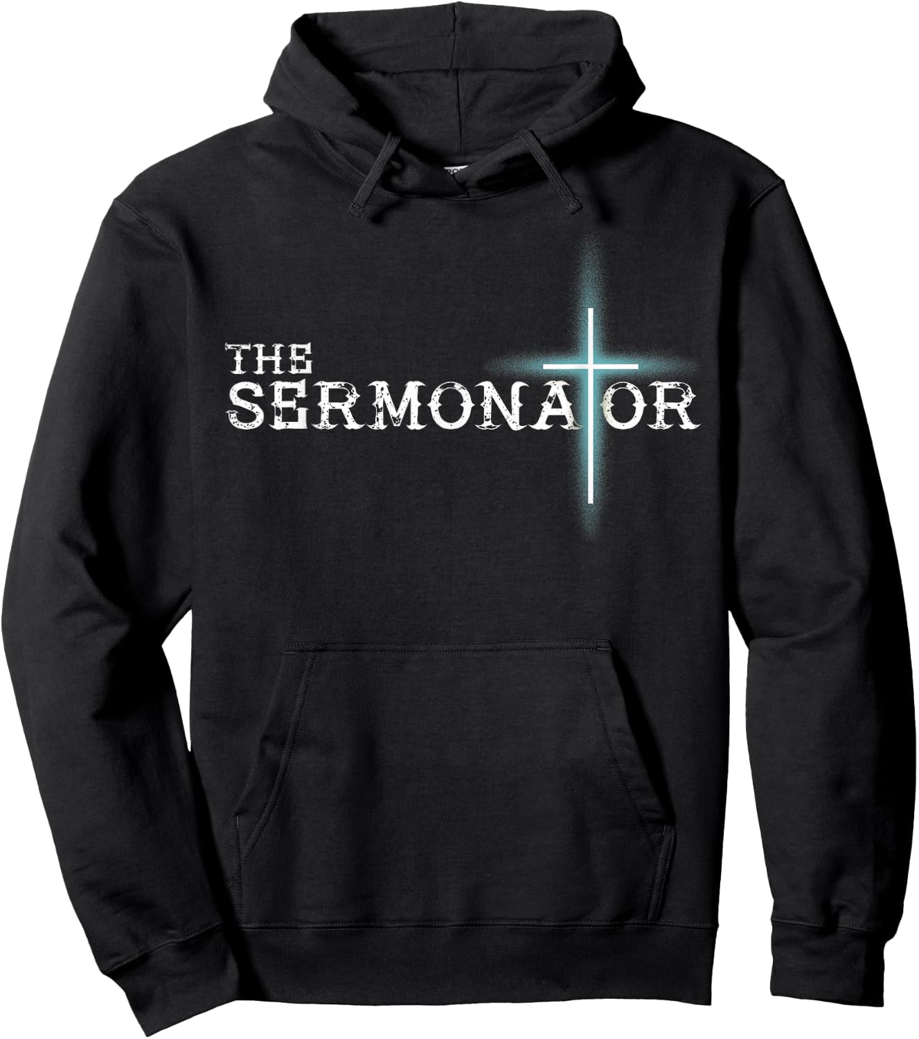 The Sermonator Pastor Appreciation Christian Cross Fun Gift Small Hoodie - Hoodie | Black