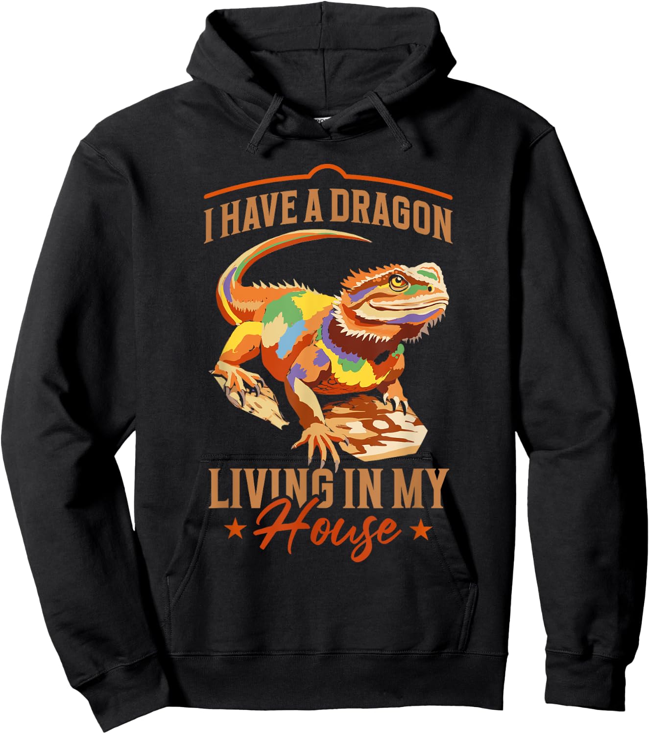 Funny Bearded Dragon Hoodie - Hoodie | Black